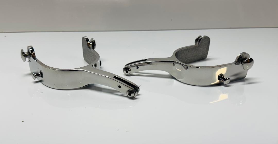 Stainless Steel Bull Riding Spurs — T K Specialties